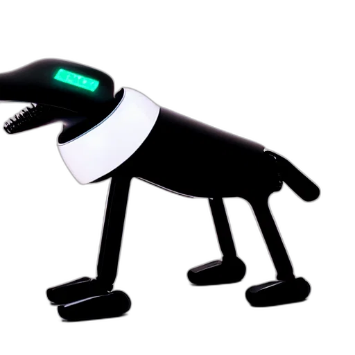 staff, animal, robot, creature, 3d render, concept art, cyberpunk, apple transparent PNG cut-out