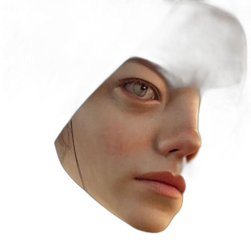 face, mask, hat, crown, photorealistic, concept art, 3d render, fantasy art transparent PNG cut-out