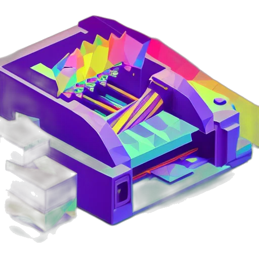 3d render, vaporwave, neon, colorful transparent PNG cut-out