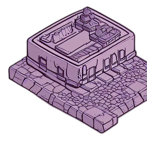 building, furniture, crown, car, 3d render, concept art, pixel art, vaporwave transparent PNG cut-out
