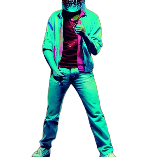jacket, mask, robot, hat transparent PNG cut-out