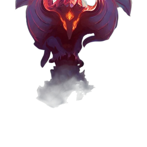 dragon, mask, creature, staff transparent PNG cut-out