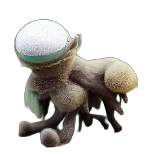 hat, staff, creature, robot, concept art, 3d render, fantasy art, watercolor transparent PNG cut-out