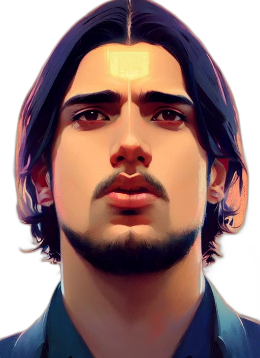 face, mask, hair, staff, photorealistic, concept art, fantasy art, pixel art transparent PNG cut-out