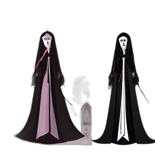 staff, creature, mask, dress transparent PNG cut-out