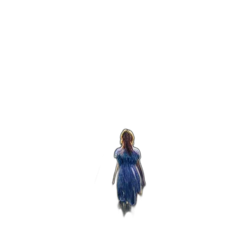 dress, creature, hair, robot, pixel art, concept art, 3d render, fantasy art transparent PNG cut-out