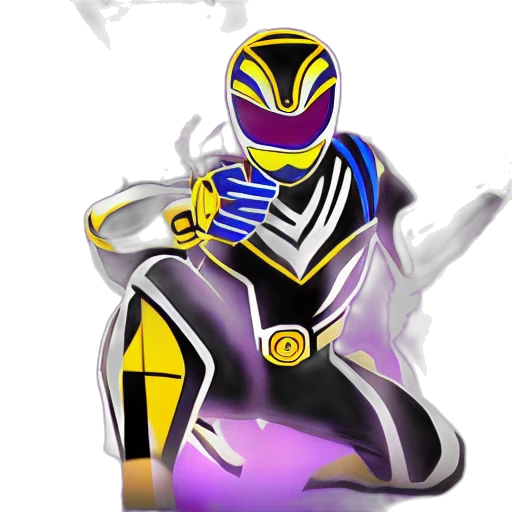robot, mask, jacket, concept art, 3d render, power, ranger, fortnite transparent PNG cut-out
