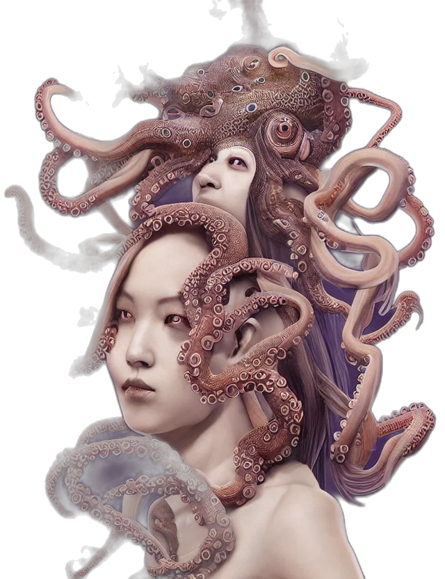 creature, fantasy art, concept art, photorealistic transparent PNG cut-out