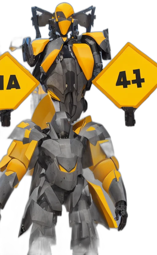 robot, 3d render, concept art, giant transparent PNG cut-out