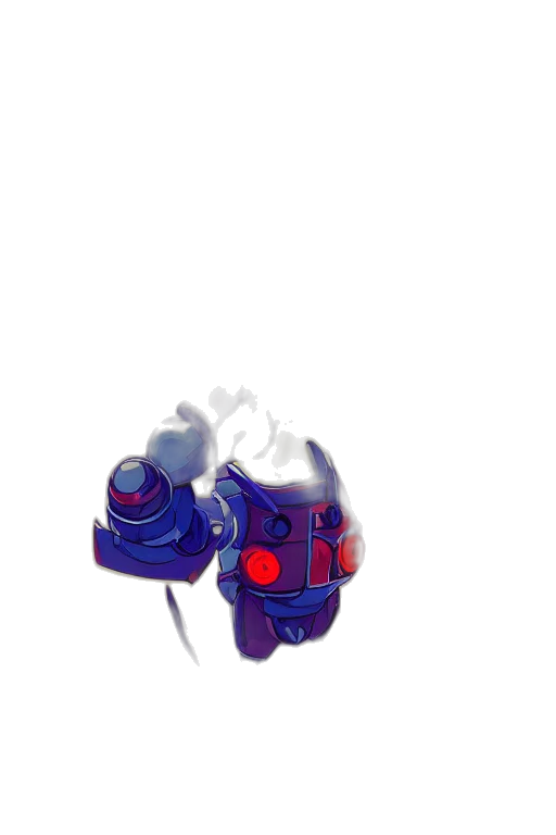 robot, mask, weapon, staff transparent PNG cut-out