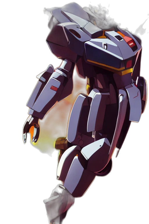 robot, weapon, concept art, 3d render transparent PNG cut-out