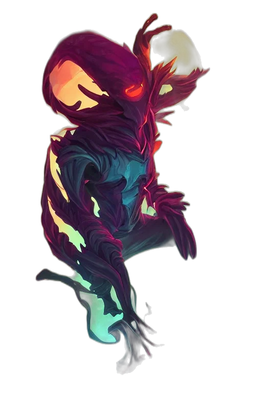 creature, dragon, mask, staff transparent PNG cut-out