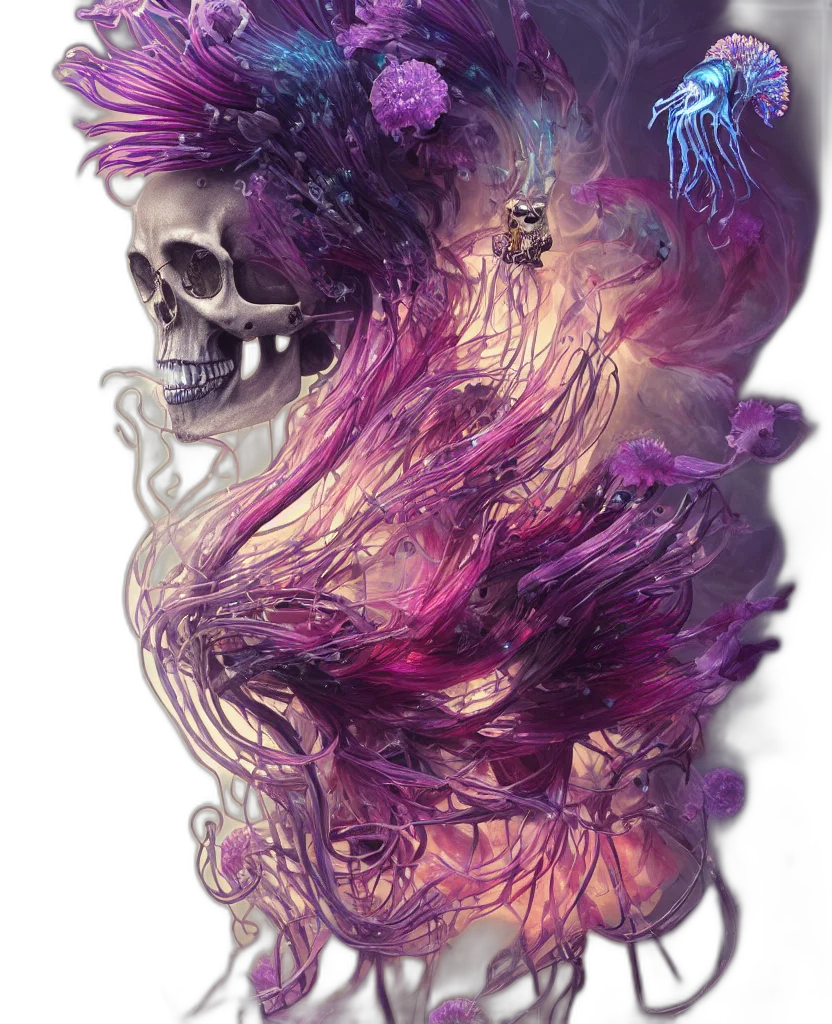 mask, creature, face, hair transparent PNG cut-out
