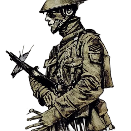 staff, weapon, jacket, concept art transparent PNG cut-out