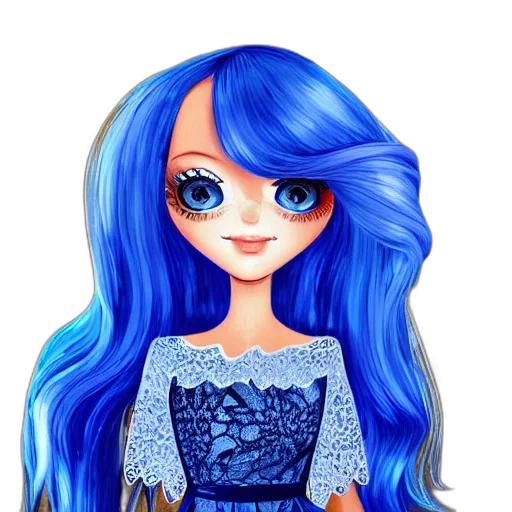 dress, cartoon, fantasy art, anime transparent PNG cut-out
