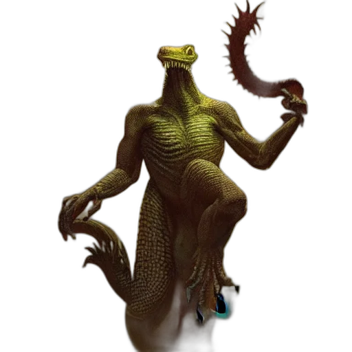 creature, dragon, staff, animal transparent PNG cut-out