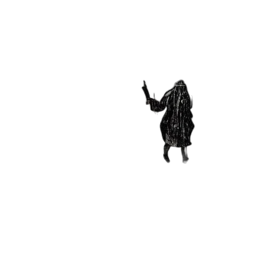 jacket, dress, creature, mask transparent PNG cut-out