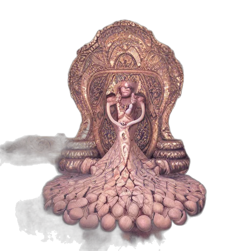 crown, jewelry, dress, staff, concept art, 3d render, fantasy art, pencil sketch transparent PNG cut-out
