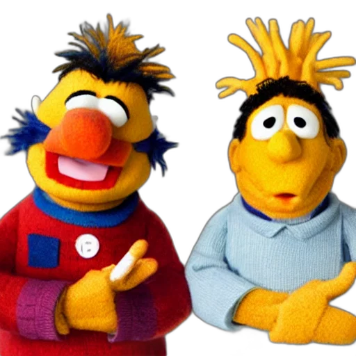 3d render, photorealistic, concept art, bert transparent PNG cut-out