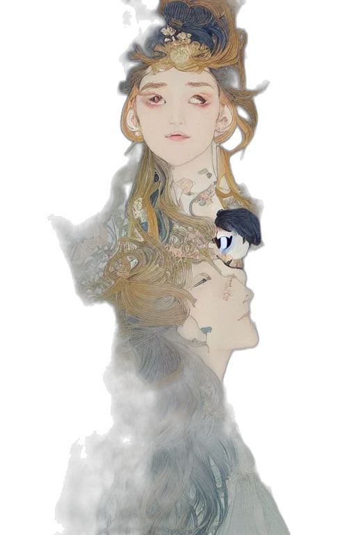 dress, crown, staff, hat transparent PNG cut-out