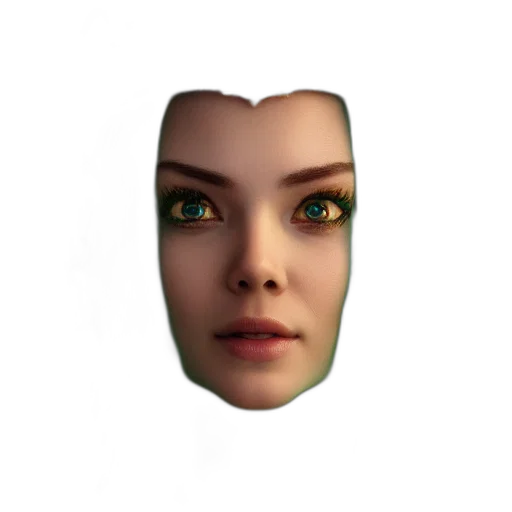 face, mask, robot, creature transparent PNG cut-out