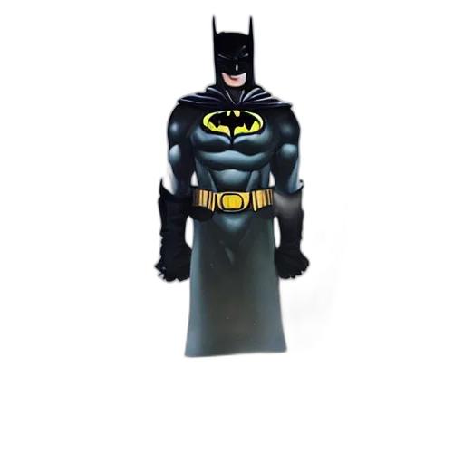 3d render, concept art, comic book art, gigantic, portrait, futuristic, batman transparent PNG cut-out