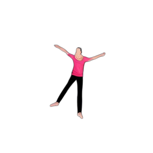 3d render, pixel art, infinitely, long transparent PNG cut-out
