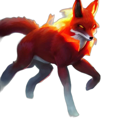animal, creature, staff, concept art, 3d render, pixel art, fantasy art, red transparent PNG cut-out