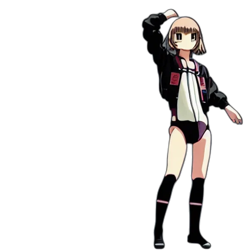 jacket, staff, weapon, creature transparent PNG cut-out
