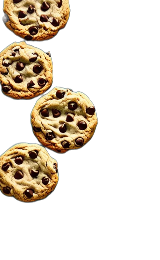 food, photorealistic, 3d render, cookie transparent PNG cut-out