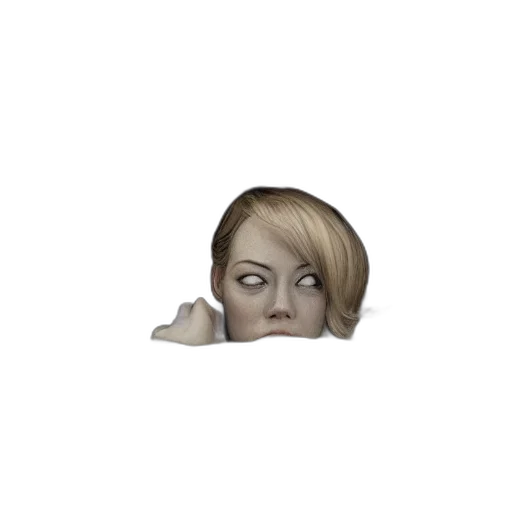 face, mask, hair, creature transparent PNG cut-out