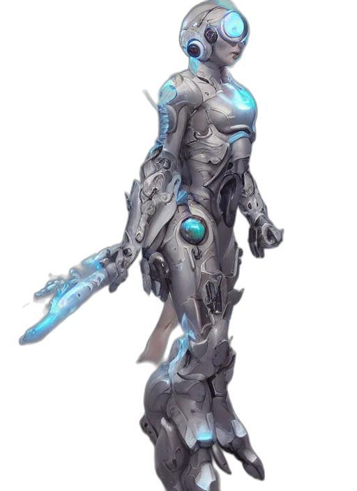 robot, weapon, sword, staff transparent PNG cut-out