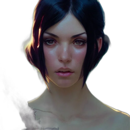 face, mask, staff, fantasy art transparent PNG cut-out