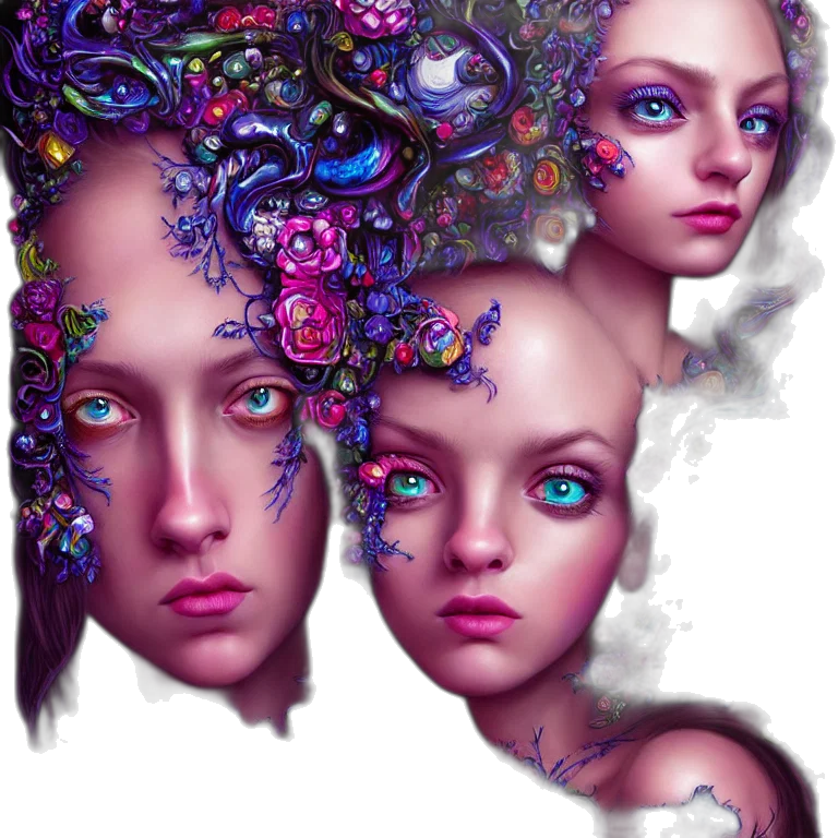 face, mask, fantasy art, concept art, photorealistic, comic book art, outer space, underwater transparent PNG cut-out