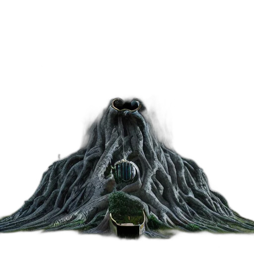 hair, creature, crown, dragon, concept art, 3d render, fantasy art, pixel art transparent PNG cut-out