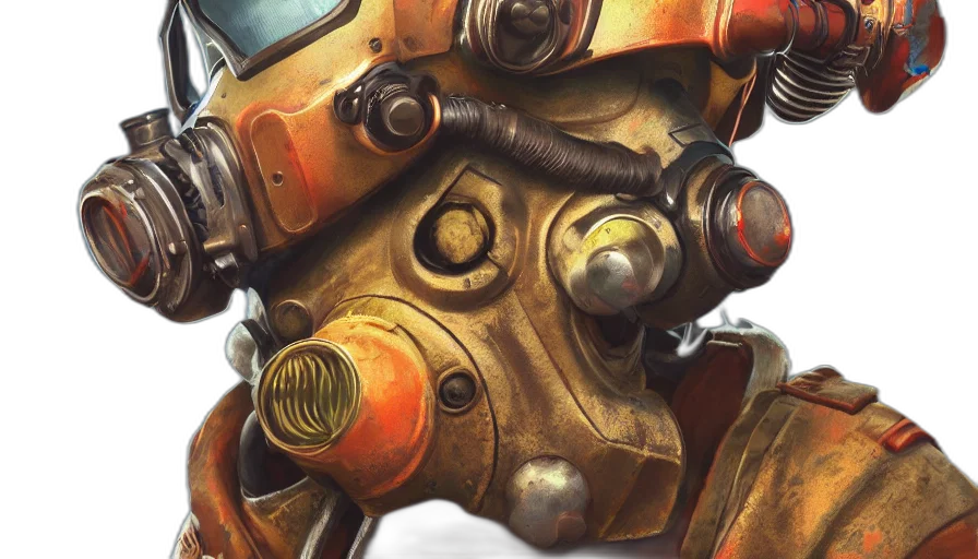 robot, mask, weapon, face transparent PNG cut-out