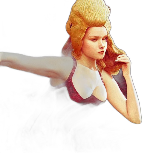 hair, hat, crown, dress transparent PNG cut-out