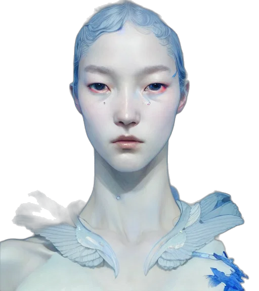 face, mask, robot, creature transparent PNG cut-out