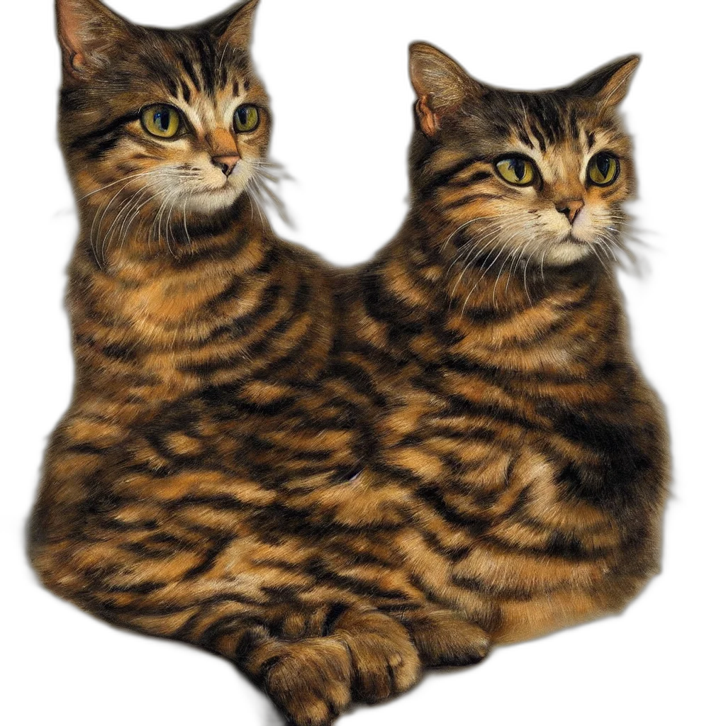 animal, photorealistic, 3d render, pixel art, concept art, beautiful, painting, cat transparent PNG cut-out