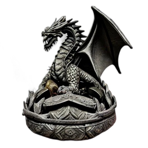 dragon, jewelry, crown, fantasy art transparent PNG cut-out