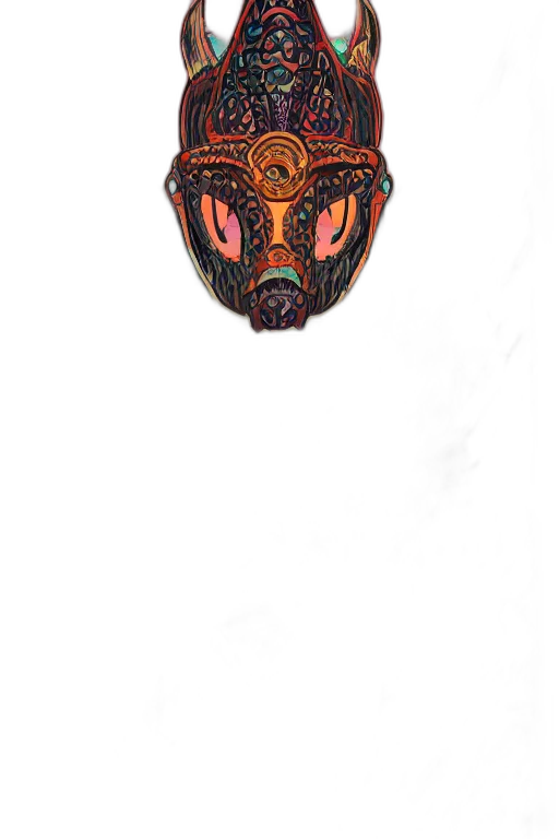 mask, face, crown, jewelry transparent PNG cut-out
