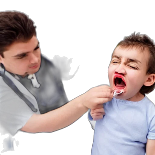 weapon, photorealistic, child, dentist transparent PNG cut-out