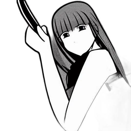 sword, staff, weapon, hair transparent PNG cut-out