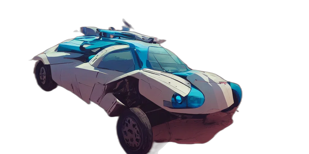 car, weapon, robot, concept art, 3d render, fantasy art, cyberpunk, futuristic transparent PNG cut-out