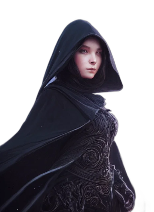 dress, face, staff, crown transparent PNG cut-out