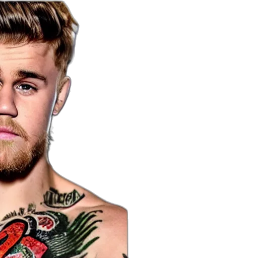 photorealistic, cartoon, justin, bieber transparent PNG cut-out