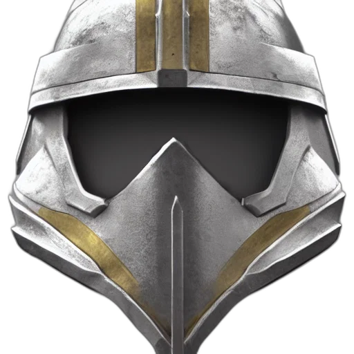mask, sword, crown, weapon, concept art, 3d render, fantasy art, photorealistic transparent PNG cut-out