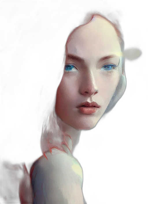 robot, face, mask, creature, photorealistic, fantasy art, oil painting, concept art transparent PNG cut-out