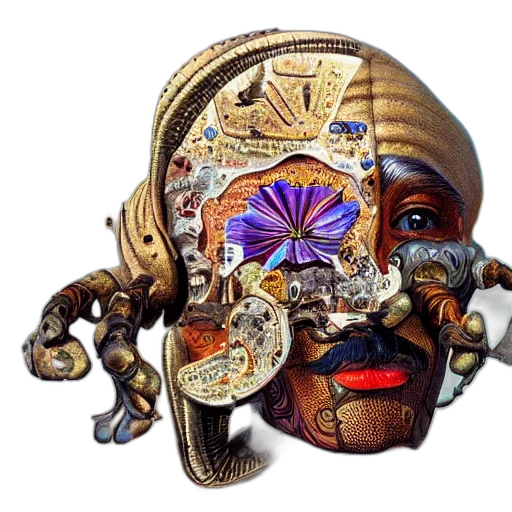 mask, face, crown, jewelry, concept art, photorealistic, 3d render, fantasy art transparent PNG cut-out