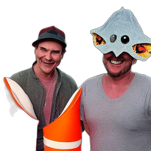 mask, hat, creature, ripped transparent PNG cut-out